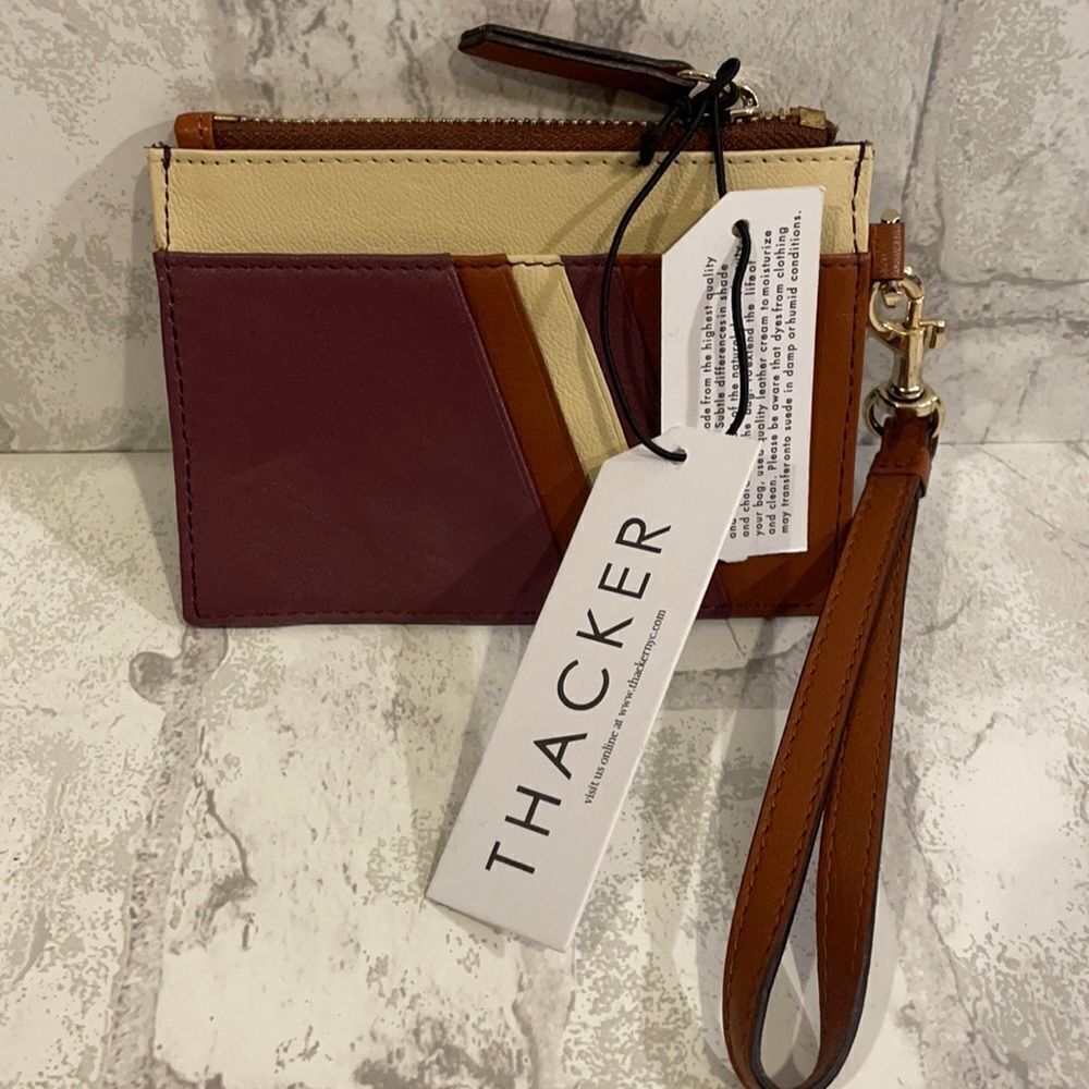 Thacker Amber Wristlet NWT